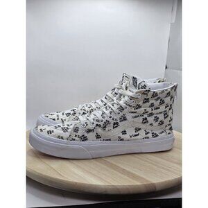 Vans SK8 Hi Top Slim Zip BARON VON FANCY Love White Black | US W 10 | M 8.5